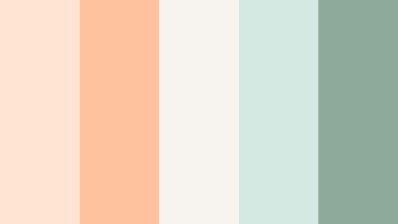 apricot breeze minimal soft apricot color palette with hex codes