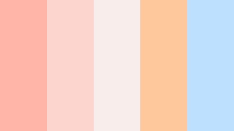 apricot cloudscape sunrise color color palette with hex codes