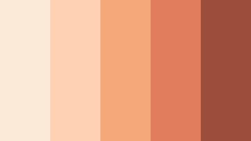 apricot kiss afternoon almond cream color palette with hex codes