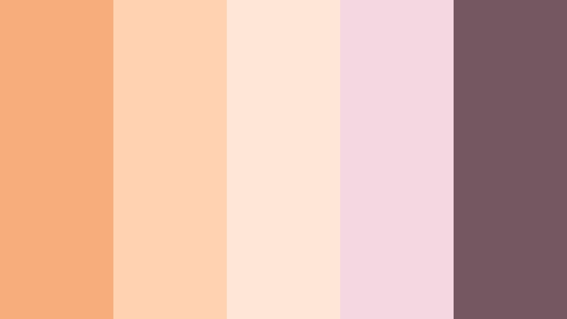 apricot lace dream burnt apricot color palette with hex codes