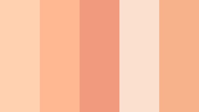 apricot letters home pale melon color palette with hex codes