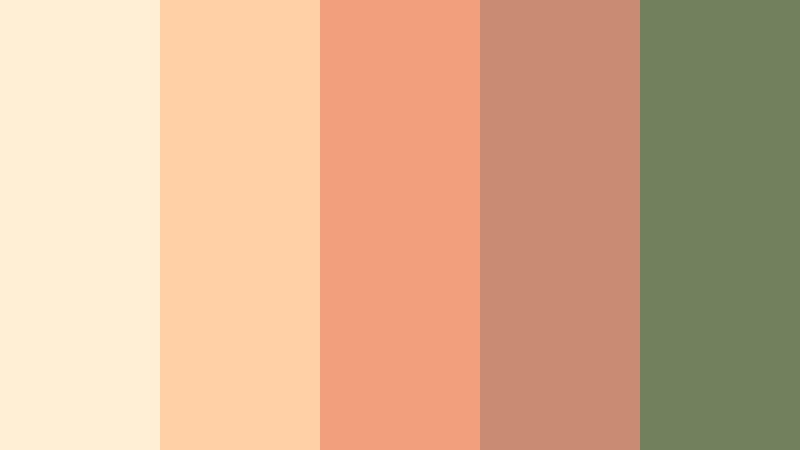 apricot meadow warm tone color color palette with hex codes