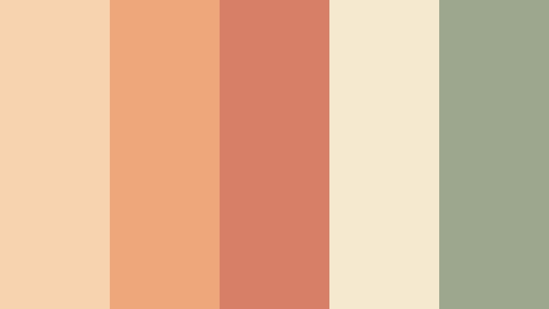 apricot memory polaroid color color palette with hex codes