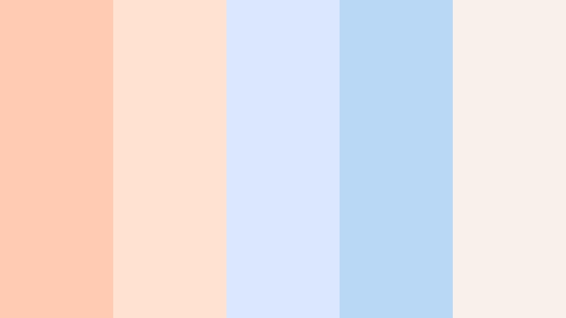 apricot mist horizon soft apricot peach color palette with hex codes
