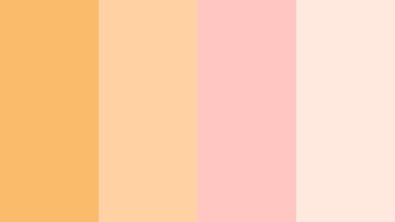 apricot petal glow soft marigold color palette with hex codes