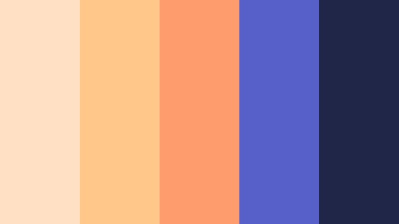 apricot pop retro apricot cream color palette with hex codes