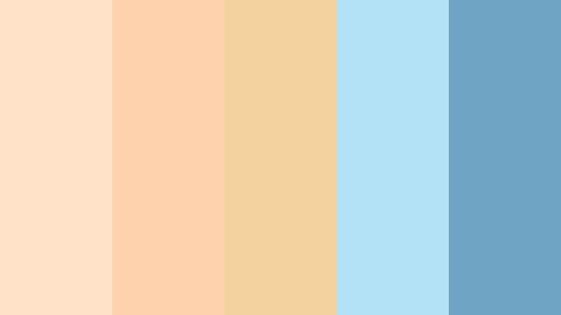 apricot sky daydream apricot cream color palette with hex codes