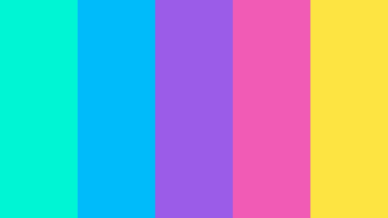 aqua arcade energetic color palette color palette with hex codes