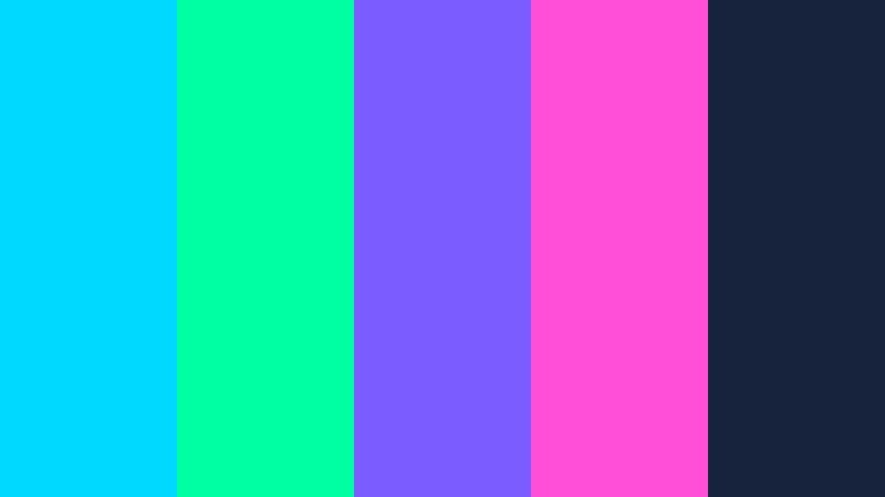 aqua arcade flash y2k color palette color palette with hex codes