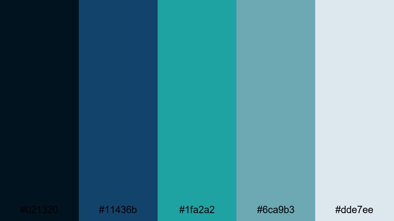 aqua pixel interface blue green gray color palette with hex codes