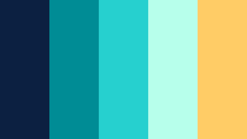 aqua signal navy and teal cloud platform color color palette with hex codes