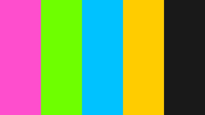 arcade afterglow neon color color palette with hex codes