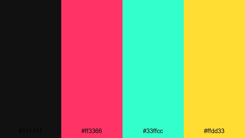 arcade cabinet glow retro gaming color palette with hex codes