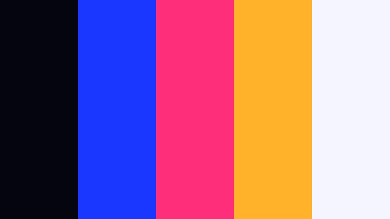 arcade chrome blast chrome blue color palette with hex codes