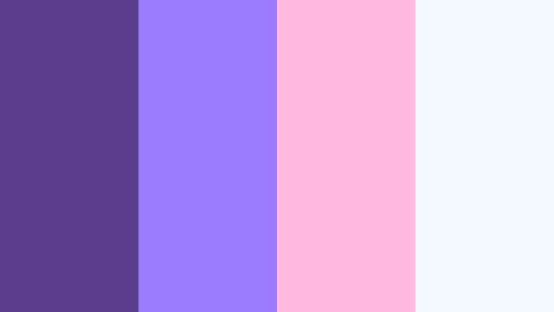 arcade dream pop twilight purple color palette with hex codes
