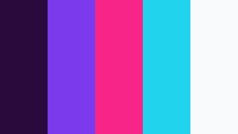 arcade neon nights twitch color color palette with hex codes