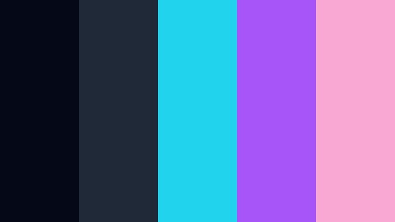 arcade night stream movie night blue color palette with hex codes