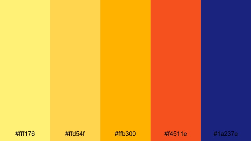 arcade pixel gold yellow color palette with hex codes