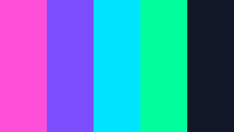 arcade pulse bloom anime color color palette with hex codes