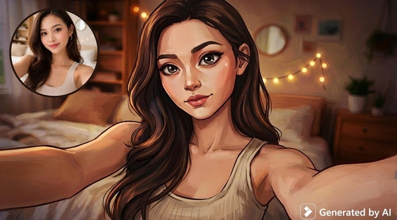 generate ai arcane photo with filmora