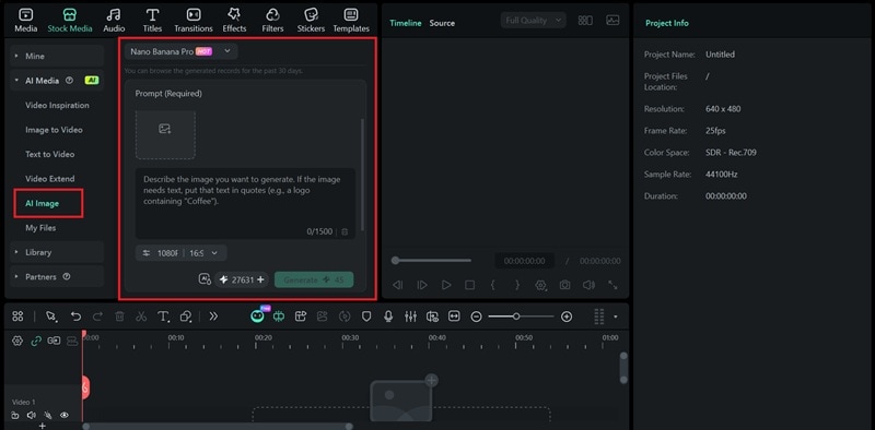 upload photo and enter prompt