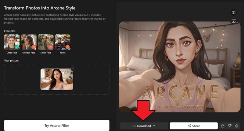 download myshell ai arcane result