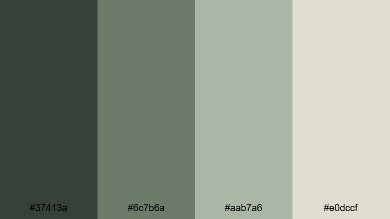 archeology field notes dinosaur color palette with hex codes