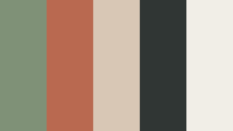 architectural sage sage green and clay interior design color color palette with hex codes