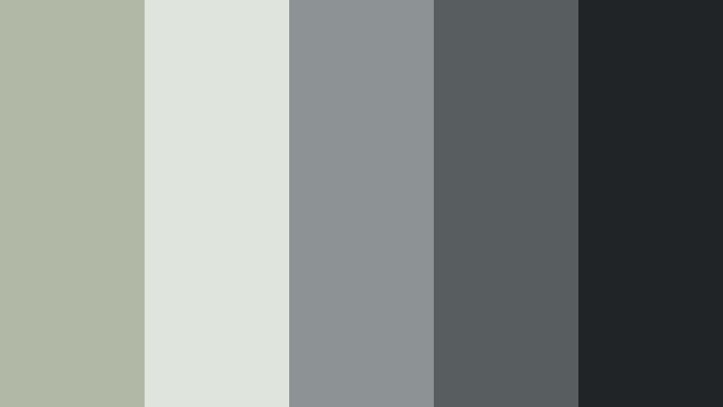 architectural sage steel silver sage color palette with hex codes