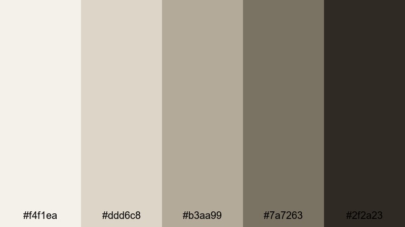 archive reel grain monochrome color palette with hex codes