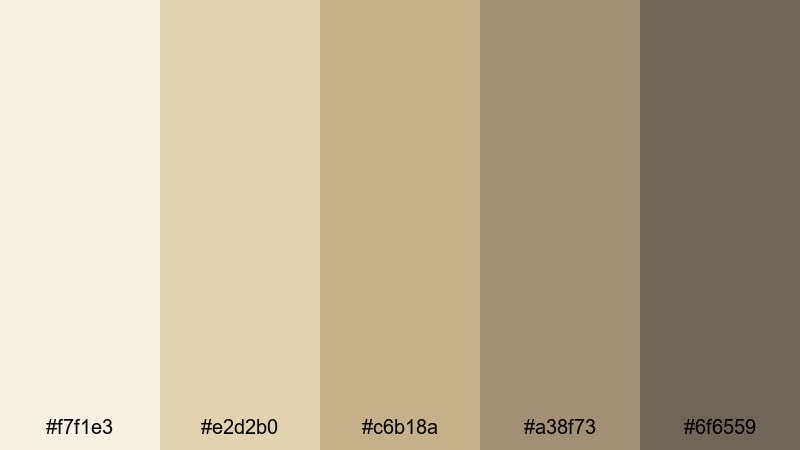 archived paper tones museum color palette with hex codes