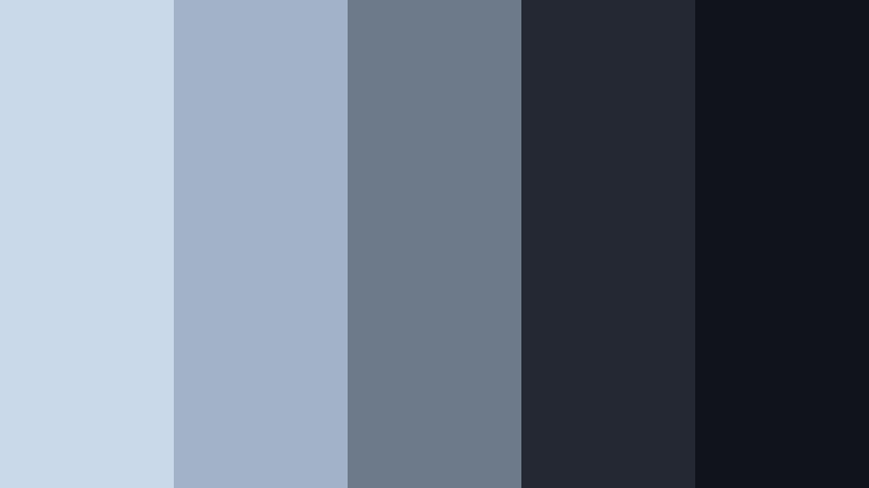 arctic drift noir pale sky color palette with hex codes