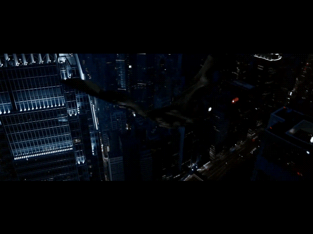aerial shot example from dark knight