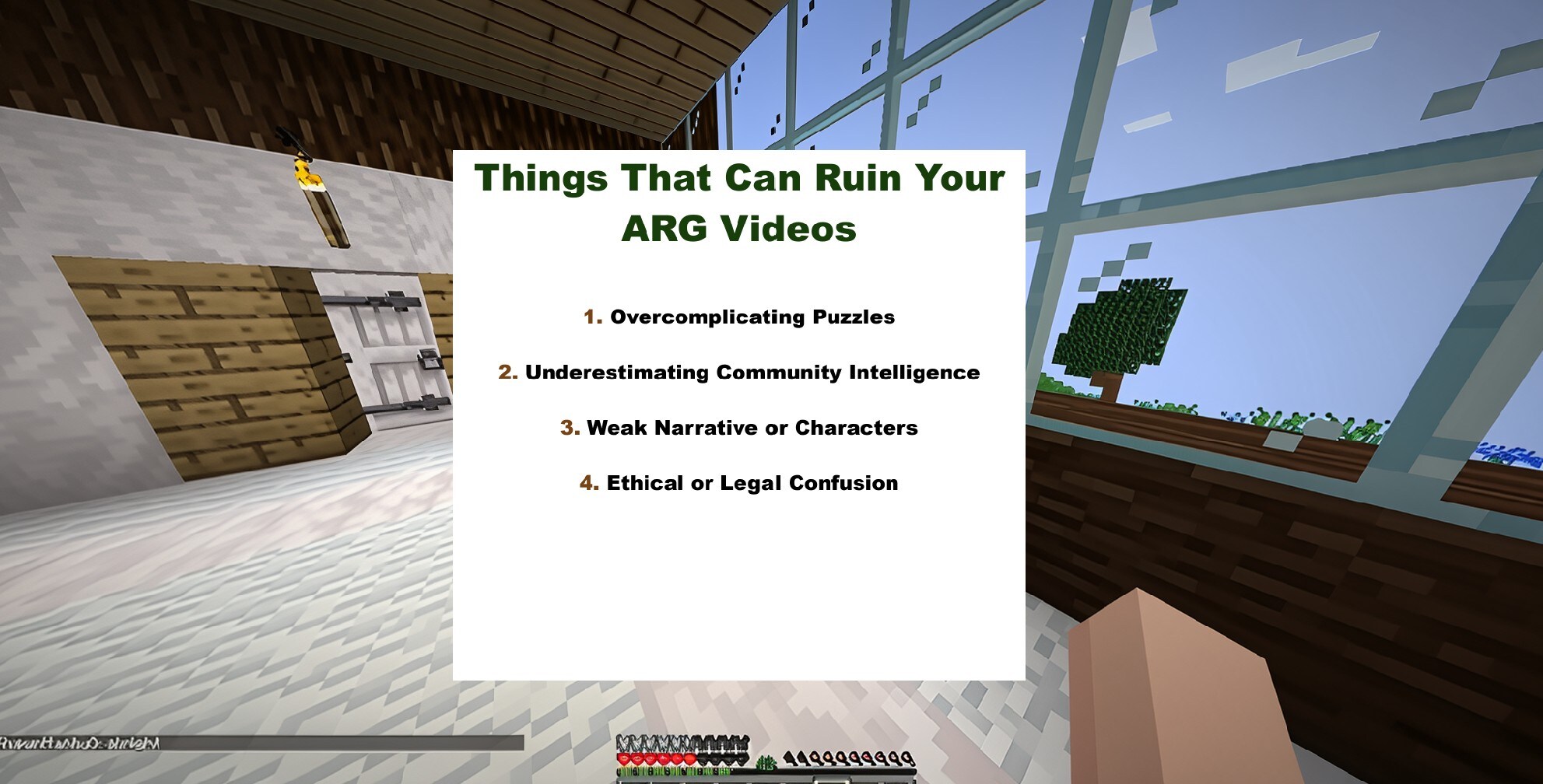 arg video ruining factors