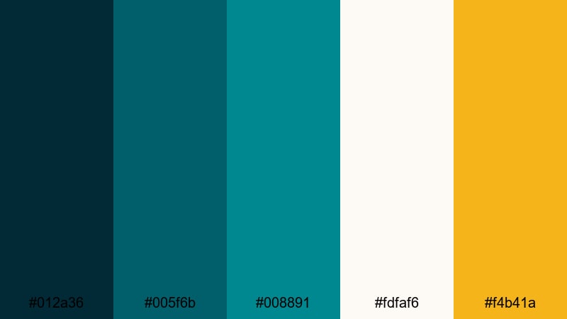 art deco riviera blue emerald color palette with hex codes
