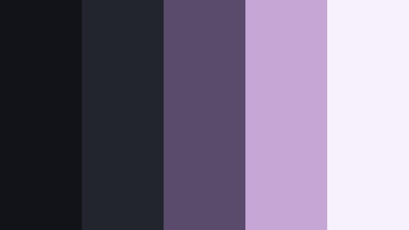 ashen velvet soiree midnight ash color palette with hex codes