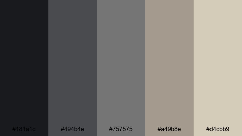 ashfall morning trudge zombie apocalypse color palette with hex codes