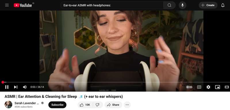 asmr with ear headphones videos