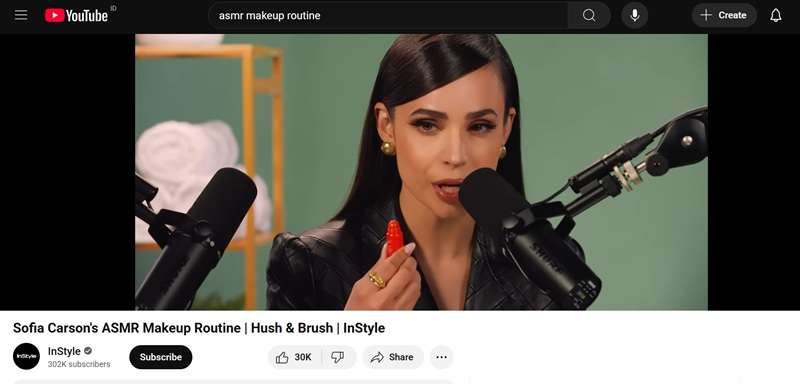 asmr makeup routine videos