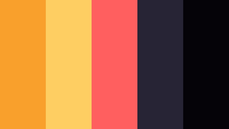 asteroid punk ember cosmic amber color palette with hex codes