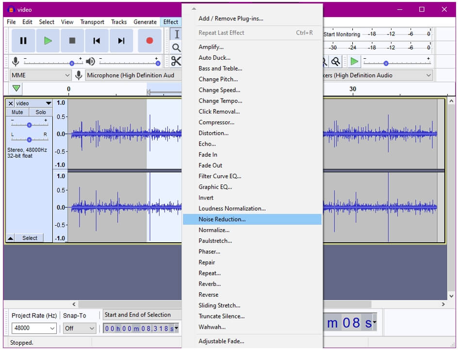 Noise Reduction: How to Remove Background Noise in Audacity?