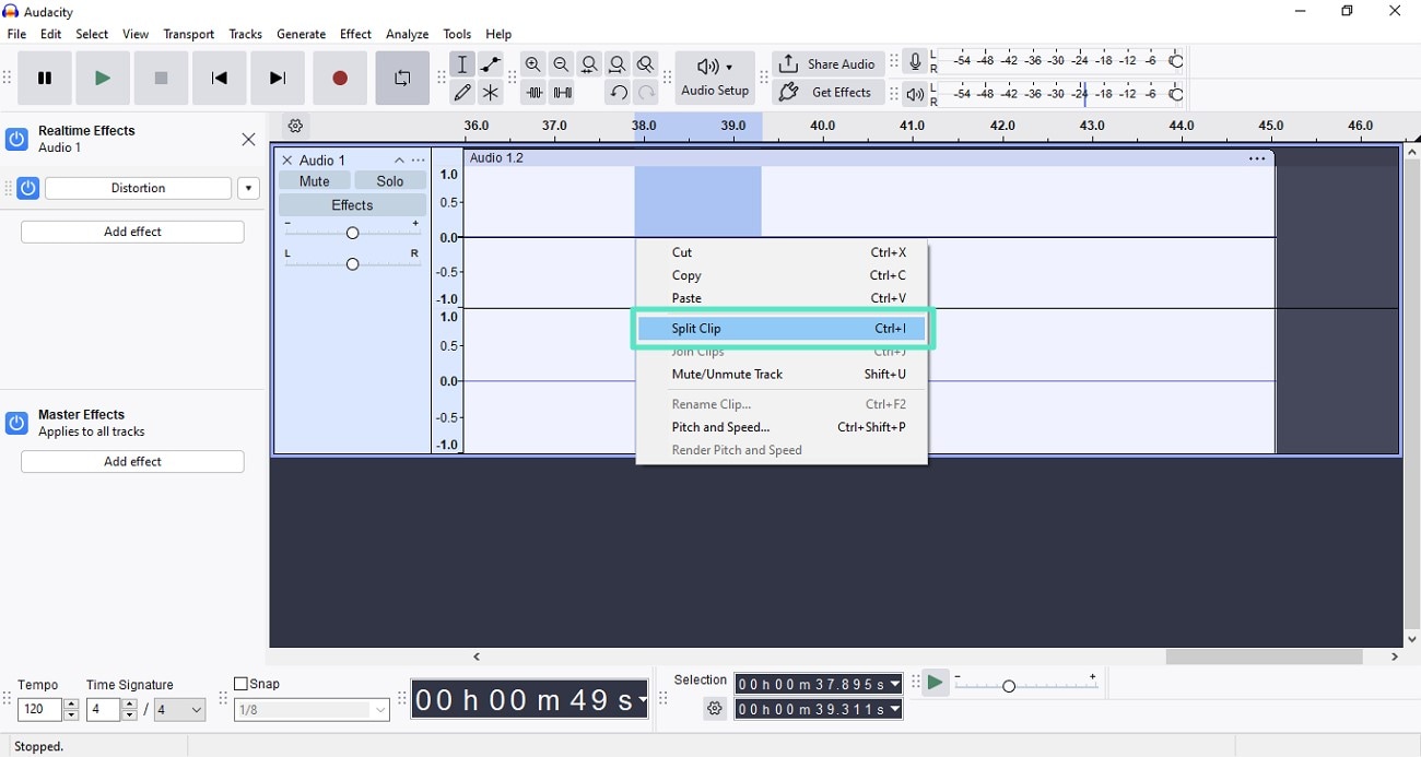 remove unwanted audio parts