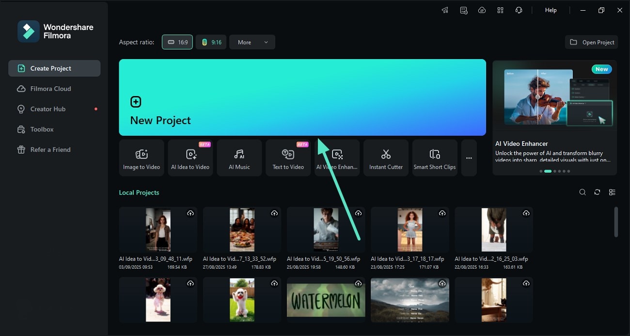 launch filmora import audio