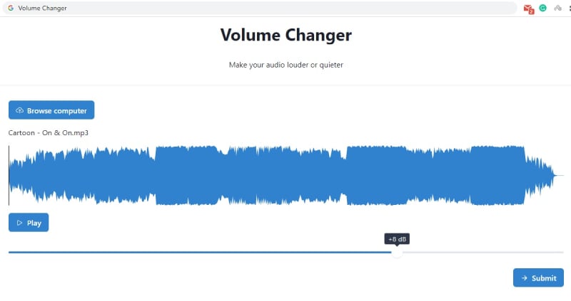 audio alter volume changer