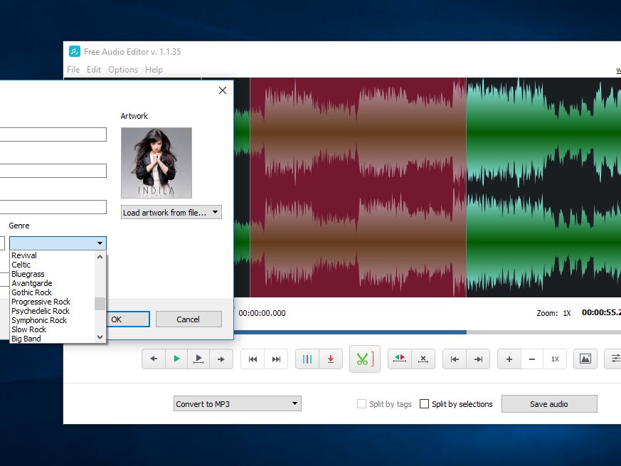 cover photo dvdvideosoft free audio editor