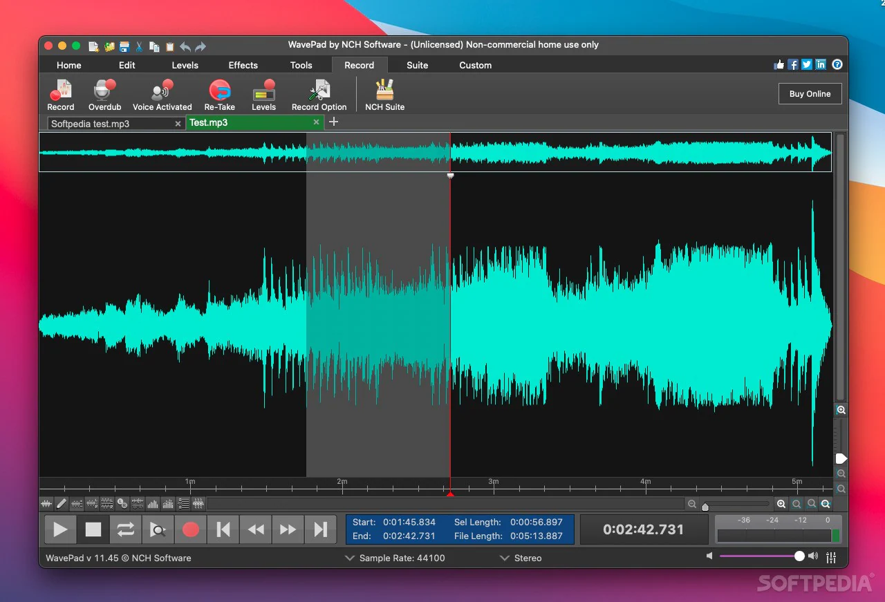 wavepad music editing app for mac