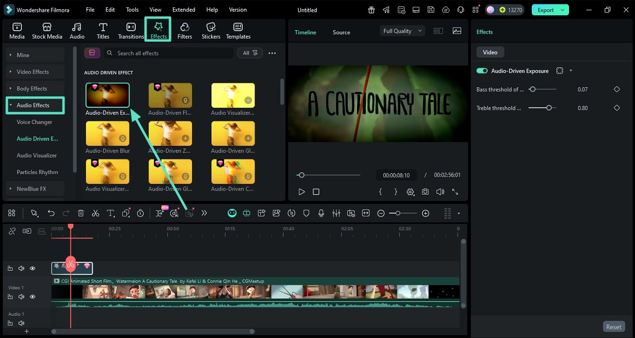 apply filmora audio effects to filmora