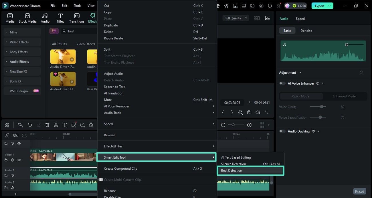 apply auto beat detection