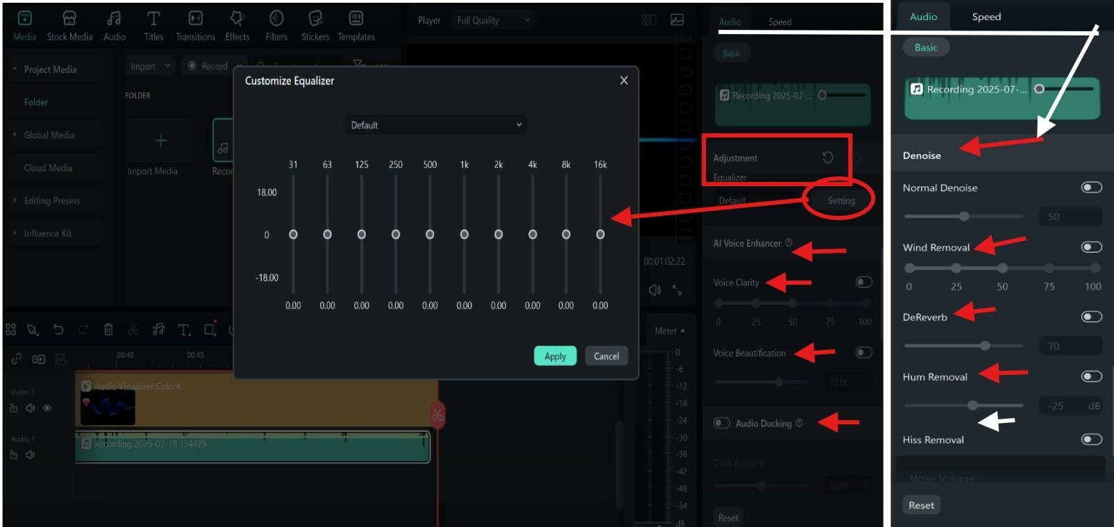 customize equalizer