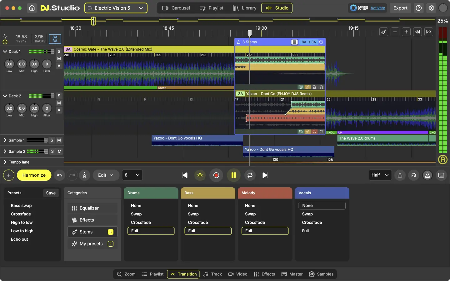 dj.studio audio mix app